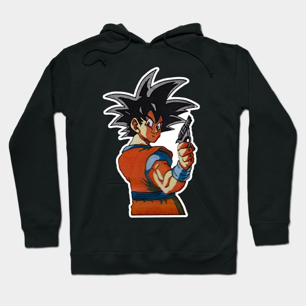 Goku's Got a Gun Hoodie by retroworldkorea